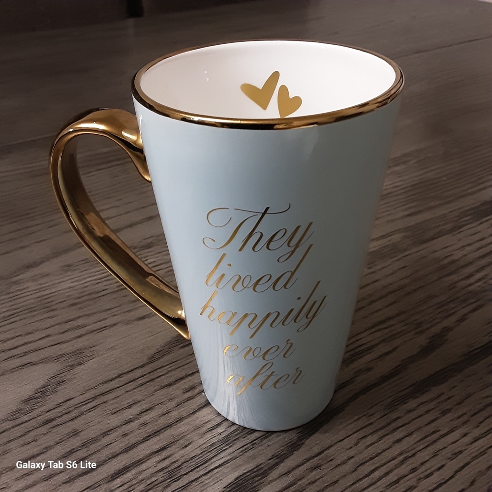 MISS MRS Elegant Gold and Blue Mug